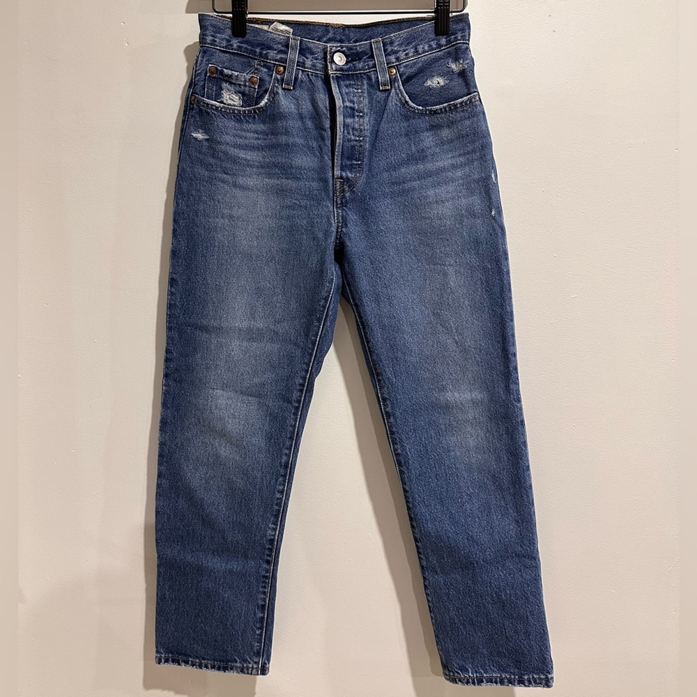 LEVI 501 Wedge Straight Jeans